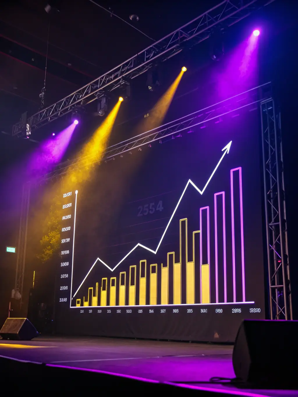 A graph showing upward trends in transaction volume and revenue growth, illustrating the potential for business expansion with effective high-risk merchant solutions.